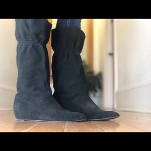 Giselle BCBG girls suede black boots